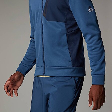 Erkek Mountain Athletics Tam Boy Fermuarlı Polar