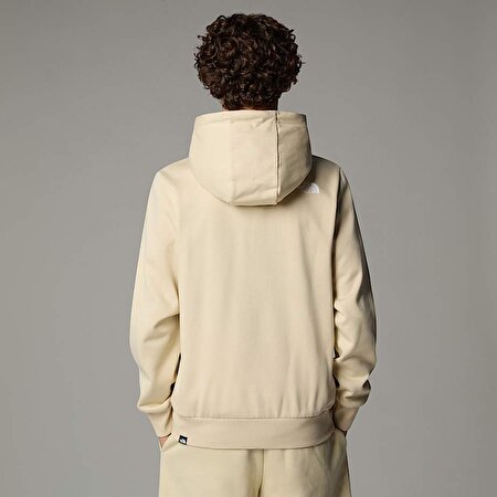 Erkek Simple Dome Tam Boy Fermuarlı Kapüşonlu Üst