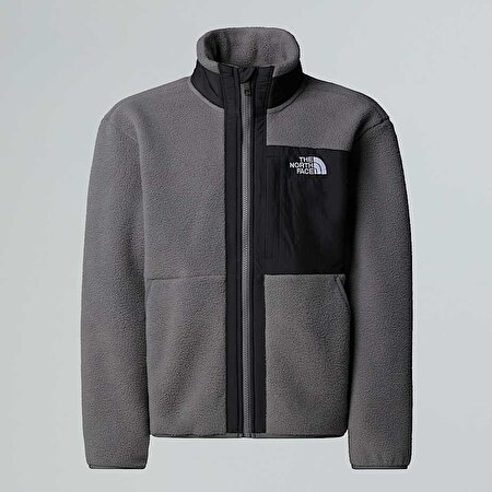 Erkek Çocuk Yumiori Tam Boy Fermuarlı Polar Mont