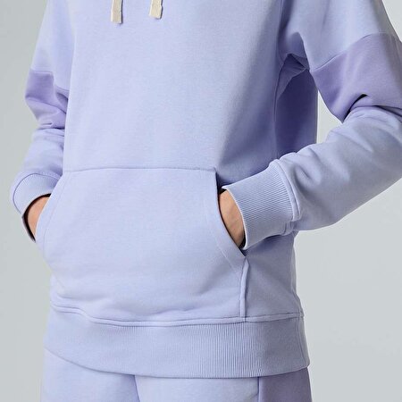 Kadın Terry Relaxed Kapüşonlu Üst