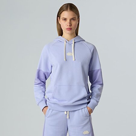 Kadın Terry Relaxed Kapüşonlu Üst