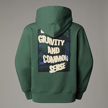 Erkek Heritage Graphic Relaxed Kapüşonlu Üst