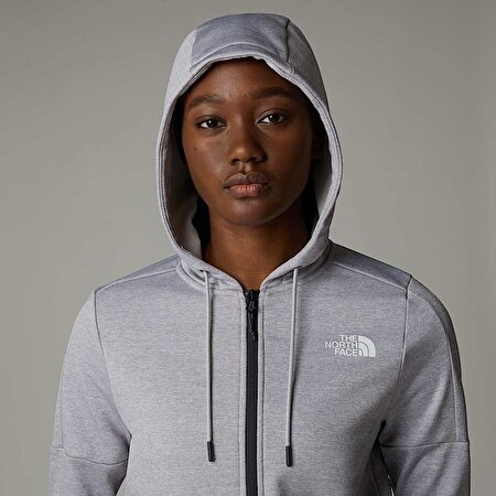 Kadın Reaxion Polar Tam Boy Fermuarlı Kapüşonlu Üst