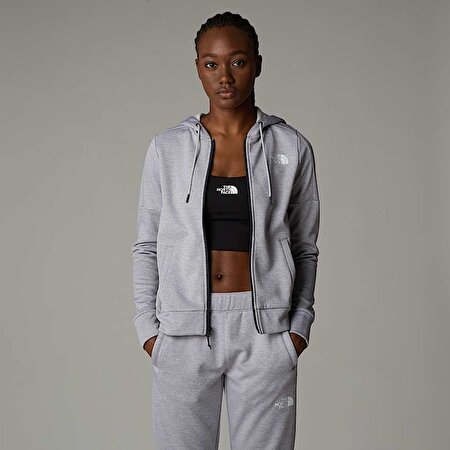 Kadın Reaxion Polar Tam Boy Fermuarlı Kapüşonlu Üst