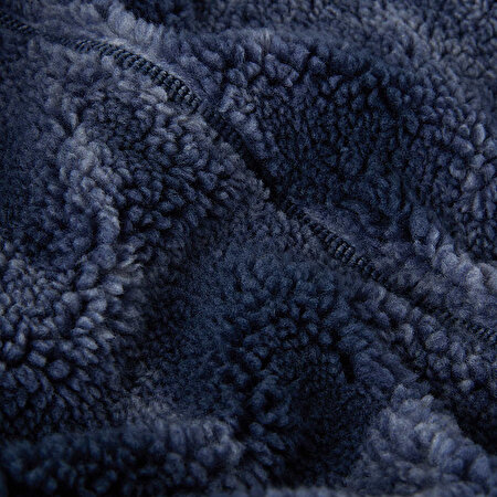 Kadın Extreme Pile Printed Tam Boy Fermuarlı Polar