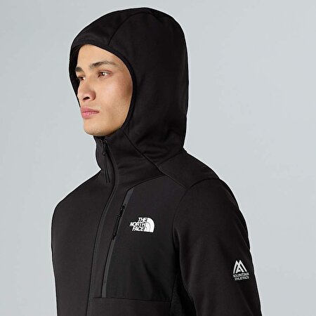 Erkek Mountain Athletics Tam Boy Fermuarlı Kapüşonlu Polar