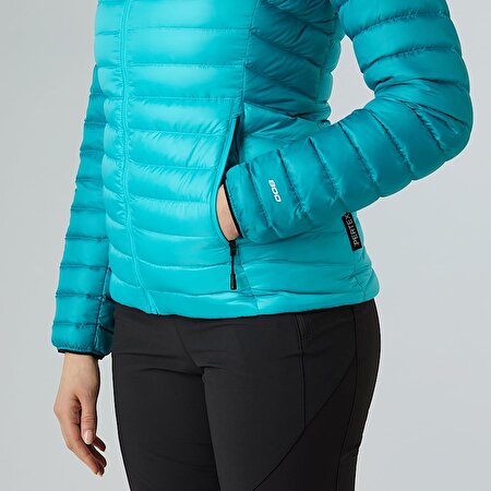 Kadın Bettaforca Kapüşonlu Kaz Tüyü Mont