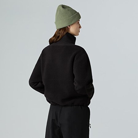 Kadın Yumiori Off-Peak Tam Boy Fermuarlı Polar Mont