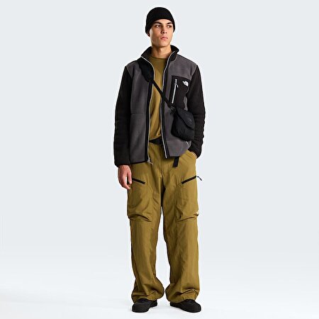 Erkek Yumiori Tam Boy Fermuarlı Polar Mont