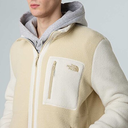 Erkek Yumiori Tam Boy Fermuarlı Polar Mont