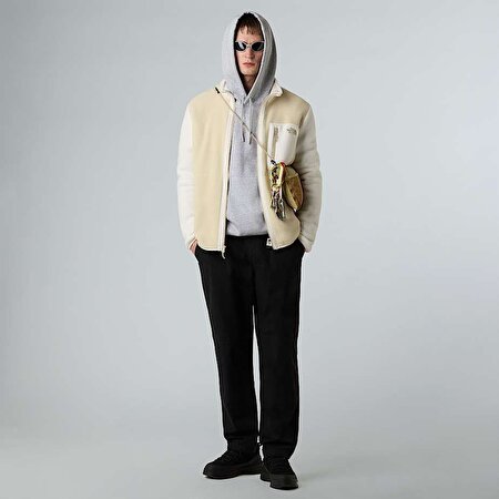 Erkek Yumiori Tam Boy Fermuarlı Polar Mont