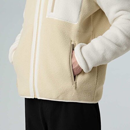 Erkek Yumiori Tam Boy Fermuarlı Polar Mont