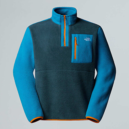 Erkek Yumiori 1/4 Fermuarlı Polar Mont