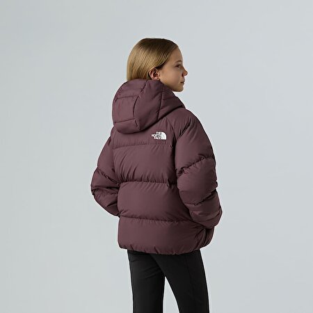 Kız Çocuk North Kaz Tüyü Kapüşonlu Mont