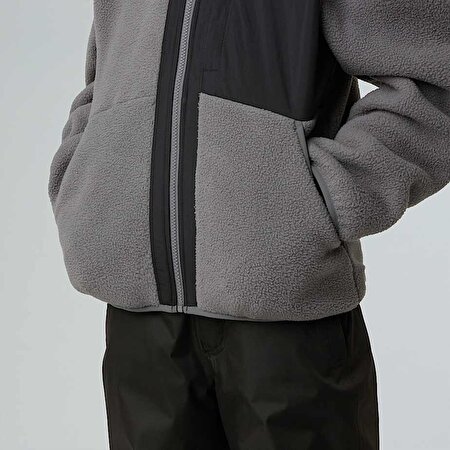 Erkek Çocuk Yumiori Tam Boy Fermuarlı Polar Mont