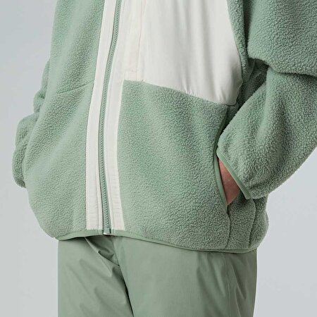 Kız Çocuk Yumiori Tam Boy Fermuarlı Polar Mont