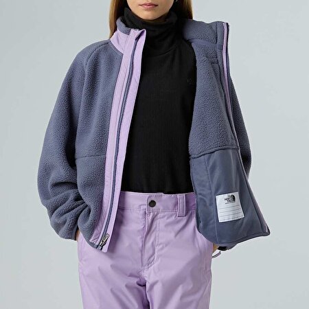 Kız Çocuk Yumiori Tam Boy Fermuarlı Polar Mont