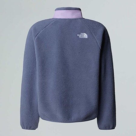 Kız Çocuk Yumiori Tam Boy Fermuarlı Polar Mont