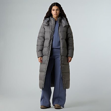 Kadın Hydrenalite City Uzun Kaz Tüyü Kapüşonlu Parka