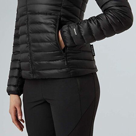 Kadın Bettaforca Kapüşonlu Kaz Tüyü Mont