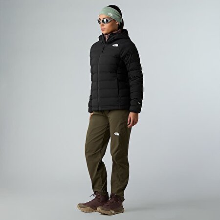 Kadın Abseil Stretch Kaz Tüyü Kapüşonlu Mont