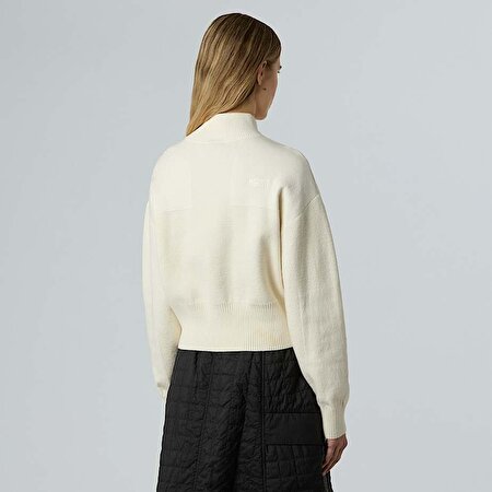 Kadın Yarım Fermuarlı Logo Sweatshirt