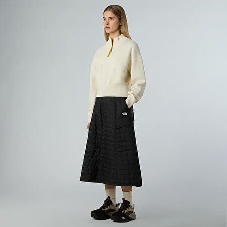 Kadın Yarım Fermuarlı Logo Sweatshirt