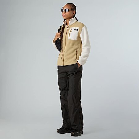 Kadın Yumiori Tam Boy Fermuarlı Polar Mont