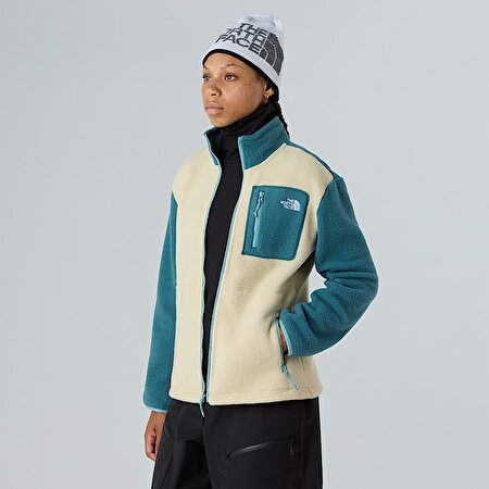 Kadın Yumiori Tam Boy Fermuarlı Polar Mont