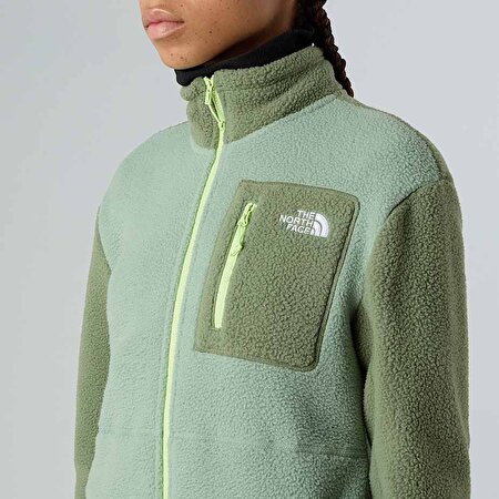 Kadın Yumiori Tam Boy Fermuarlı Polar Mont