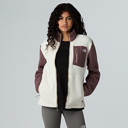 Kadın Yumiori Tam Boy Fermuarlı Polar Mont