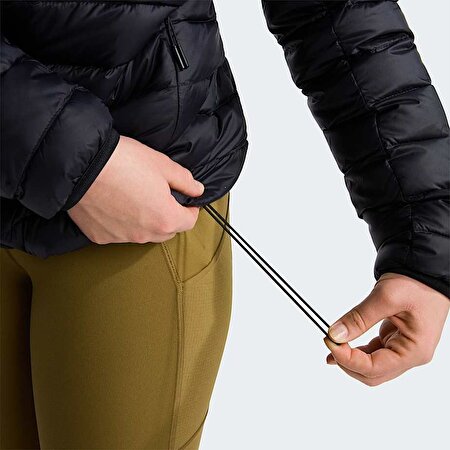 Kadın Classic Kaz Tüyü Kapüşonlu Mont