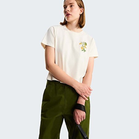 Kadın Flora Embroidered Regular Graphic Tişört