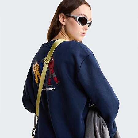 Unisex TNF Celebration Relaxed Baskılı  Sweatshirt