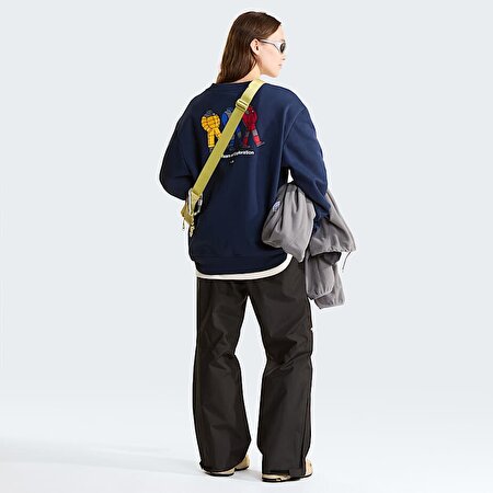 Unisex TNF Celebration Relaxed Baskılı  Sweatshirt