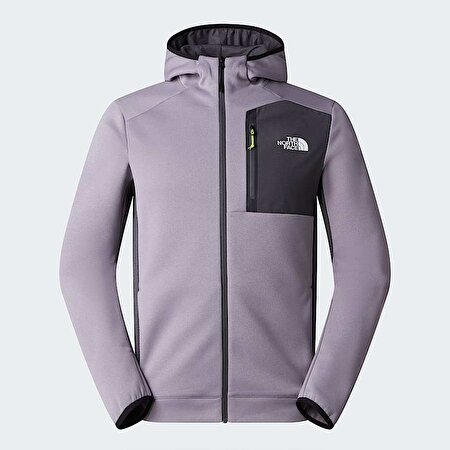 Erkek Mountain Athletics Tam Boy Fermuarlı Kapüşonlu Polar