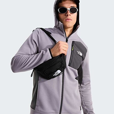 Erkek Mountain Athletics Tam Boy Fermuarlı Kapüşonlu Polar