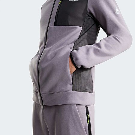 Erkek Mountain Athletics Tam Boy Fermuarlı Kapüşonlu Polar