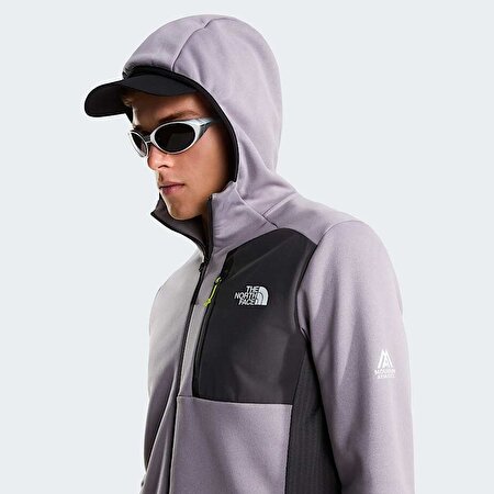 Erkek Mountain Athletics Tam Boy Fermuarlı Kapüşonlu Polar
