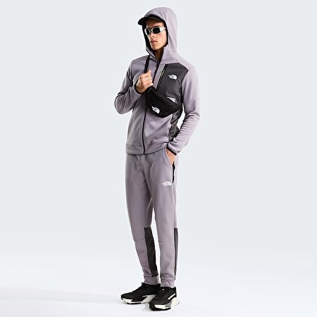 Erkek Mountain Athletics Tam Boy Fermuarlı Kapüşonlu Polar