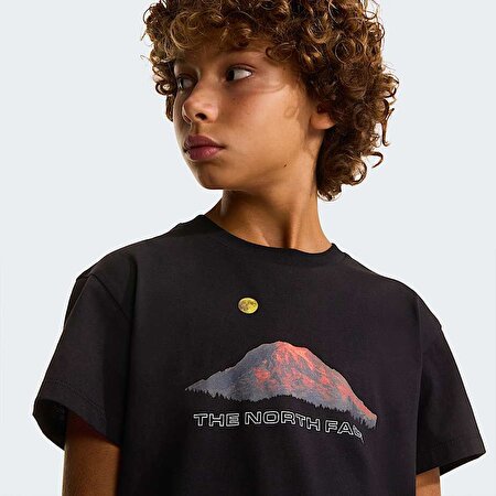 Erkek Çocuk Mountain Night Relaxed Tişört
