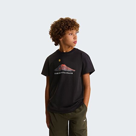 Erkek Çocuk Mountain Night Relaxed Tişört