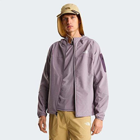 Erkek Hybrid Tek Approach Tam Boy Fermuarlı Kapüşonlu Mont