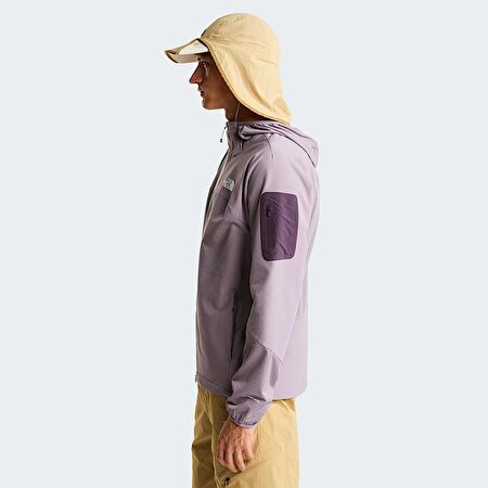 Erkek Hybrid Tek Approach Tam Boy Fermuarlı Kapüşonlu Mont