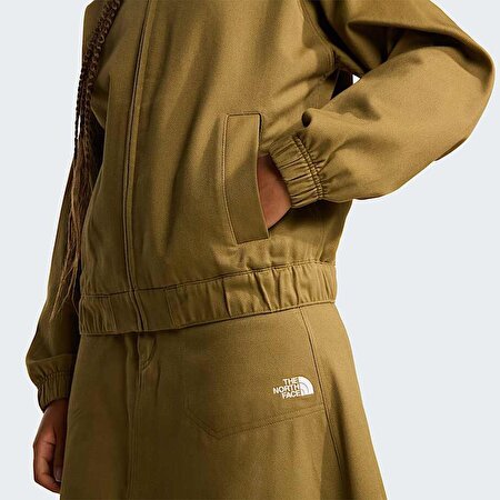 Kadın Twill Collared Mont