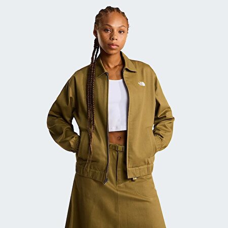 Kadın Twill Collared Mont