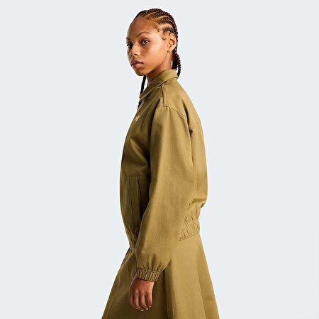 Kadın Twill Collared Mont