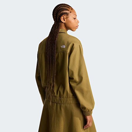 Kadın Twill Collared Mont