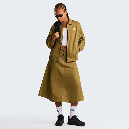 Kadın Twill Collared Mont