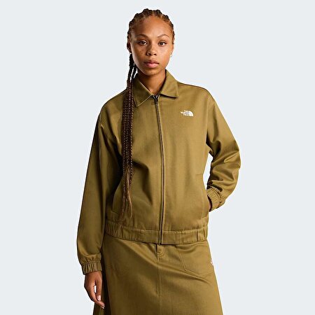 Kadın Twill Collared Mont